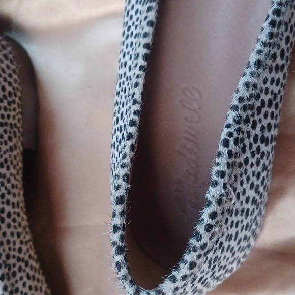 NWOT MADEWELL The Adelle Ballet Flat Leather Calf Hair Sz 7.5 - Picture 5 of 14